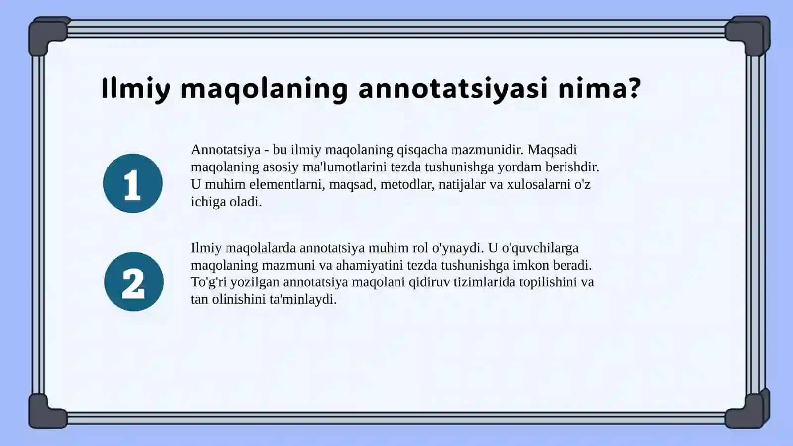 Tibbiy soha bo'yicha ilmiy maqolaga annotatsiya va ilmiy tezis yozish 3