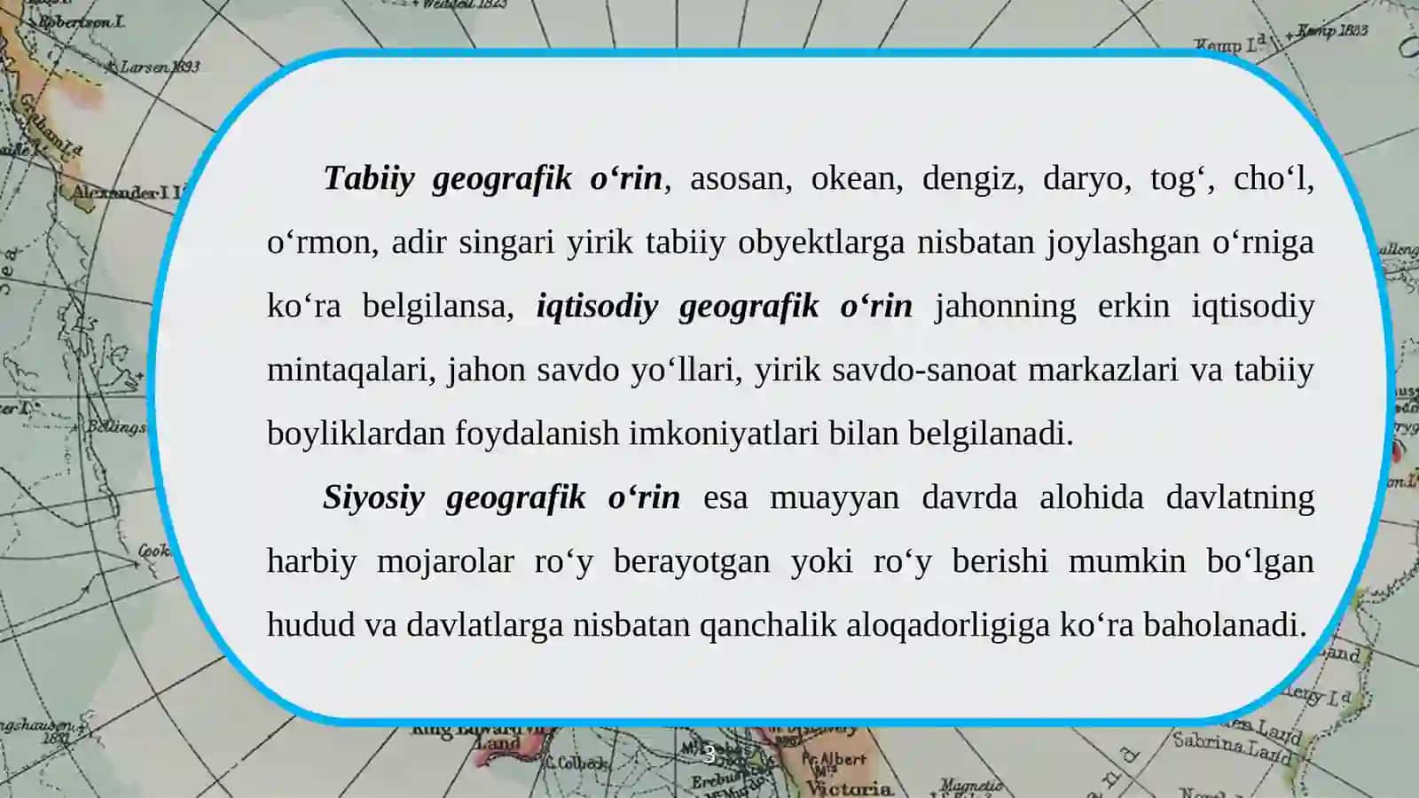 O`zbekistonning geografik o‘rni 3