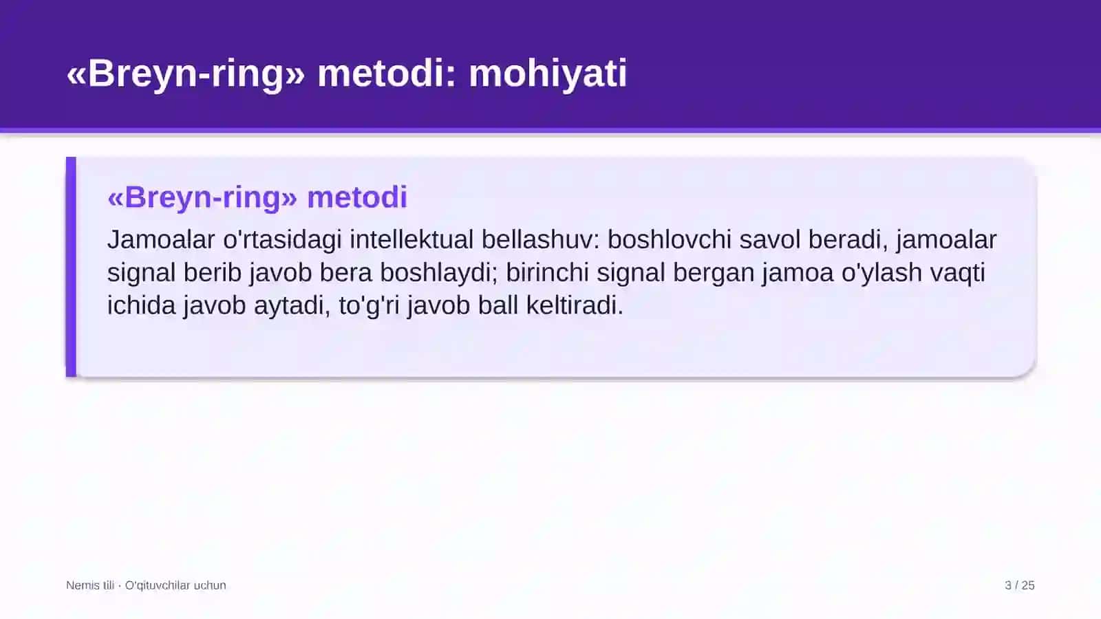 nemis tili darslarida breyn ring metodidan foydalanish 5063 3