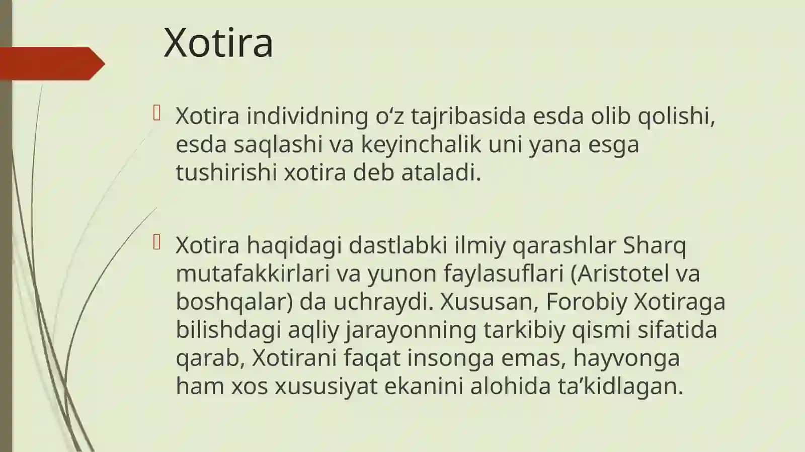 Xotira, xotiraning nerv fiziologik asoslari 3