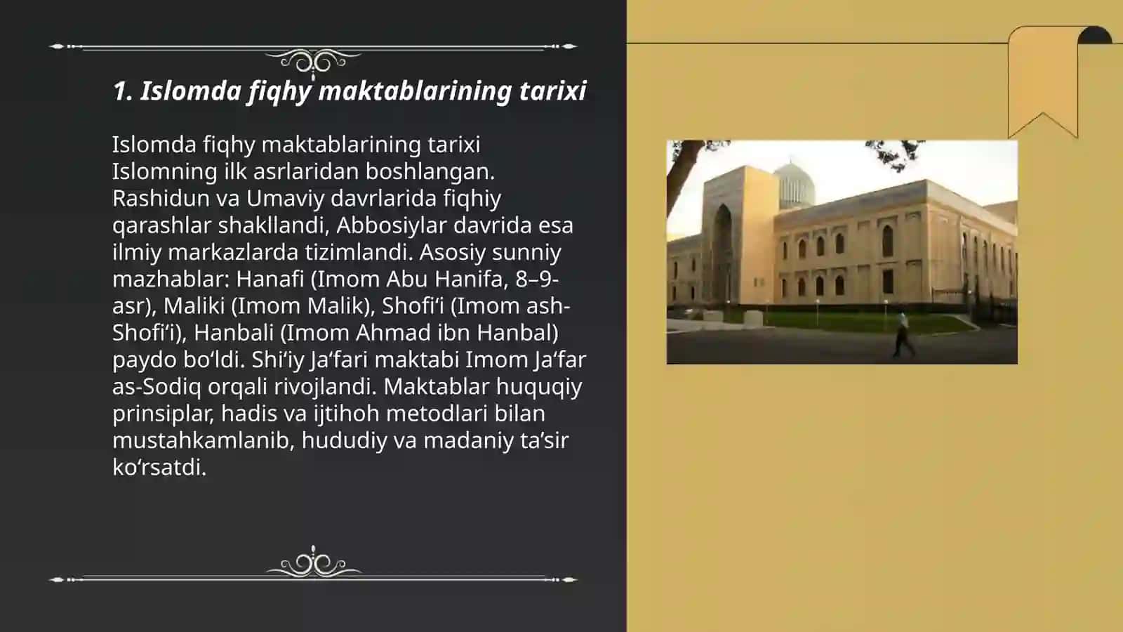Islomda fiqhy maktablar 3