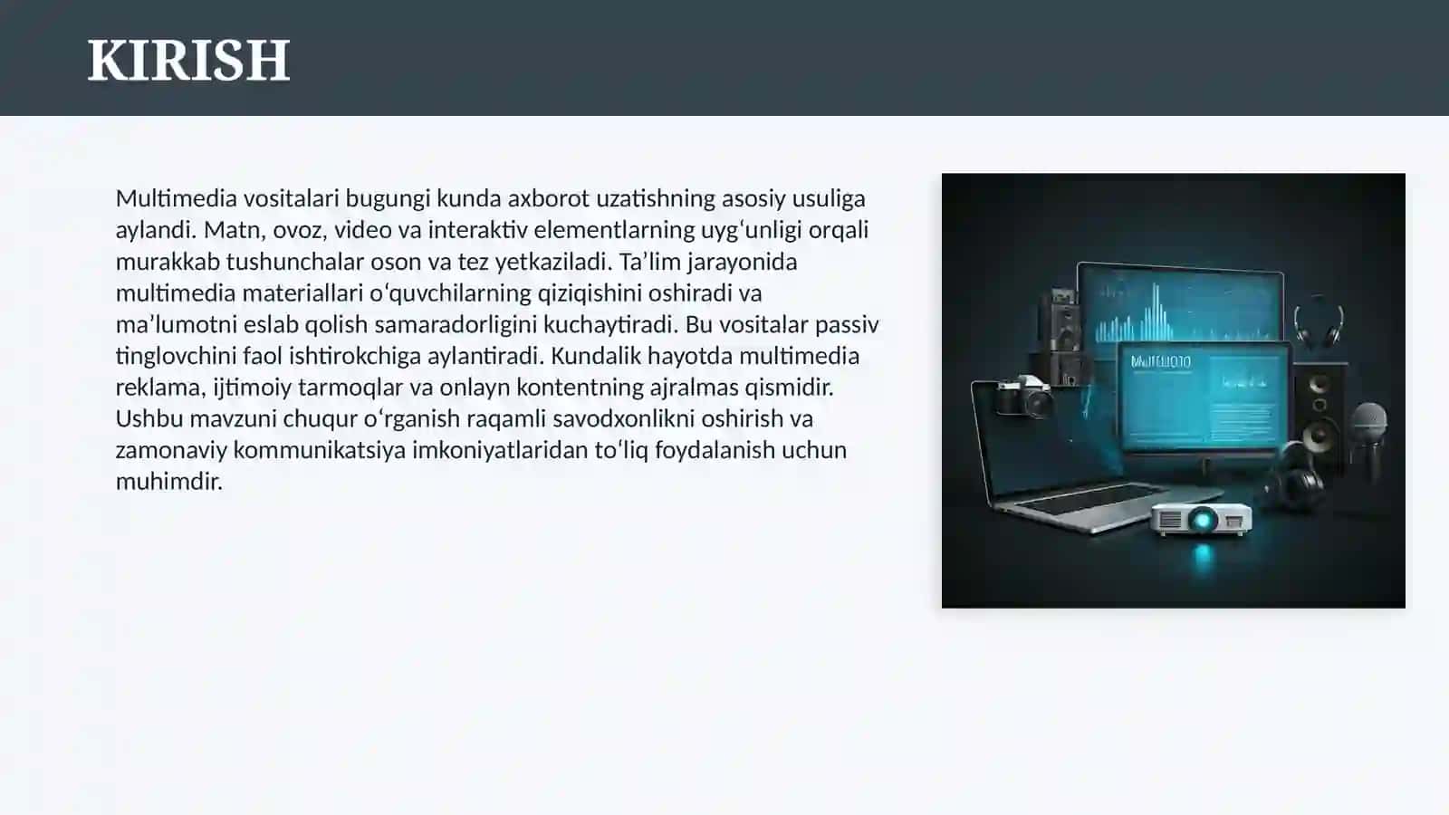 MULTIMEDIA VOSITALARI 3