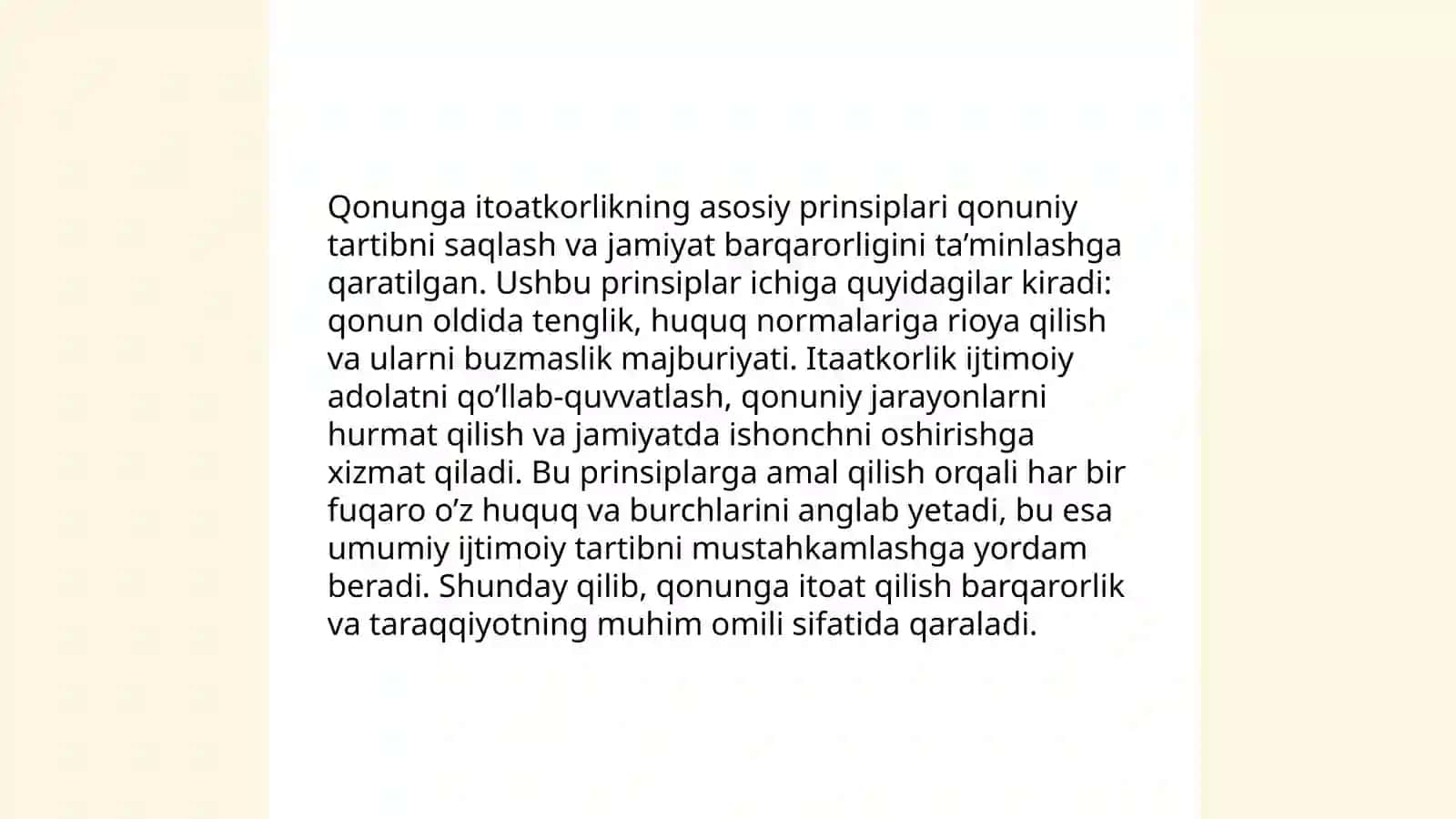 Qonunga itoatkorlik va huquqiy tarbiya 3