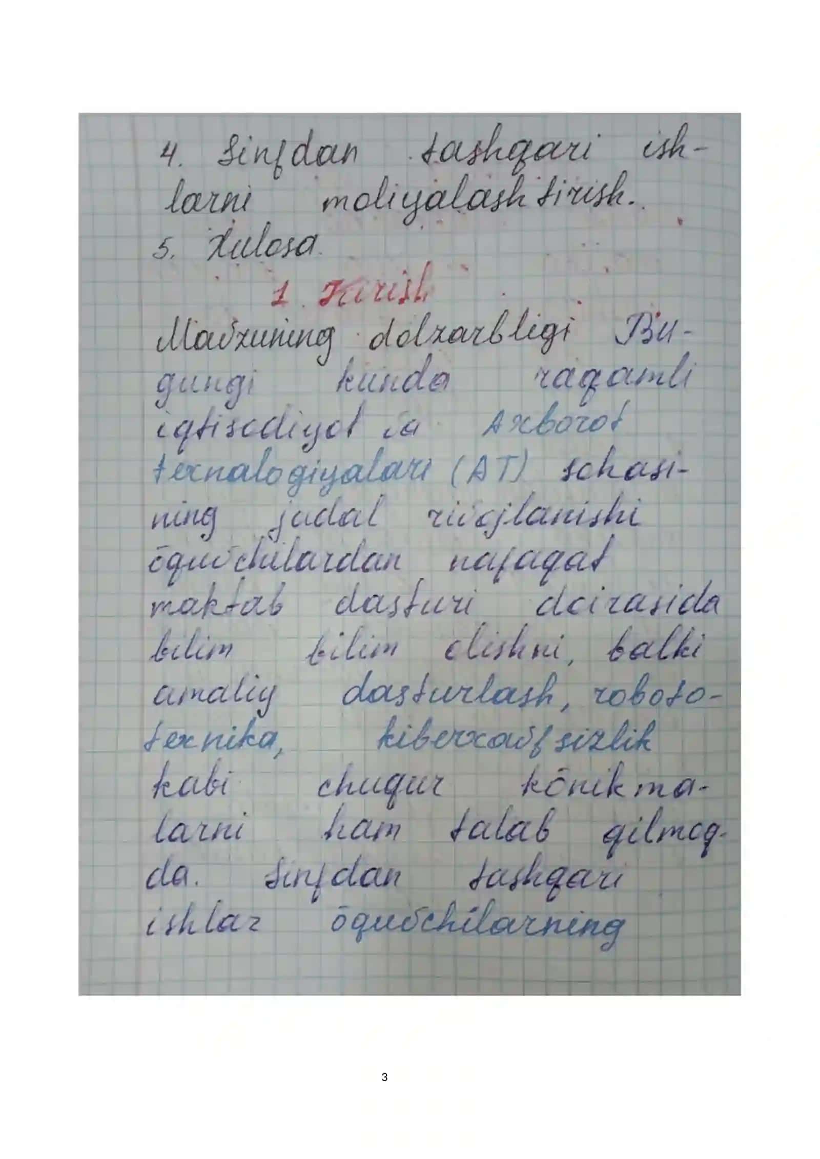 sinfdan tashqari informatikani o`qitish metodikasi 3