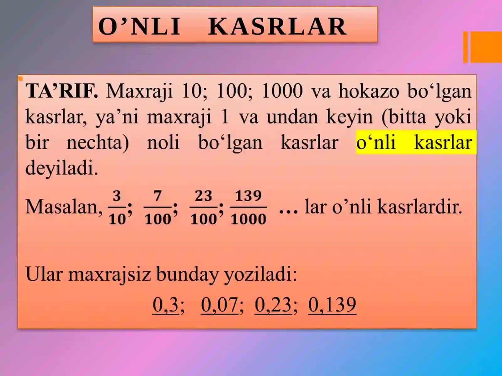 MATƏMATIKA O’QITISH METODIKASI 3