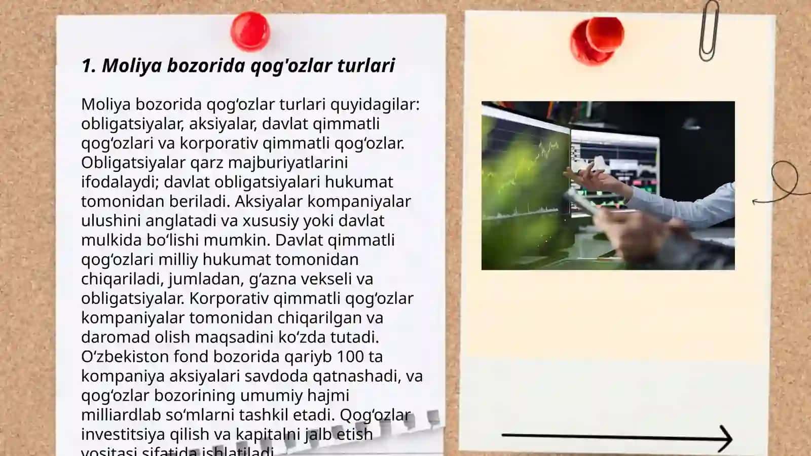 Moliya bozorida investitsiya institutlari qogʻozlar bozorida ishtirok etish maqsadlari 3