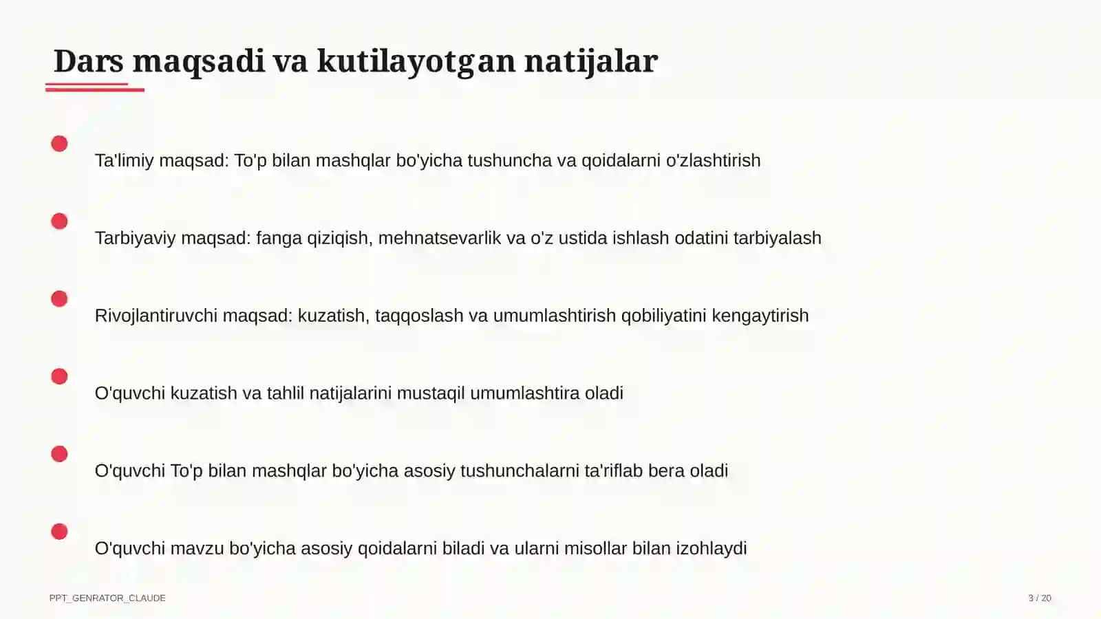To'p bilan mashqlar (2-sinf) 3
