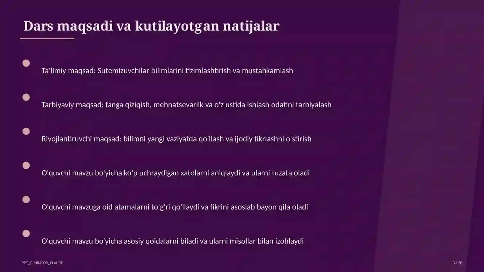 Biologiya (5–11) - mustaqil o'rganish uchun 3