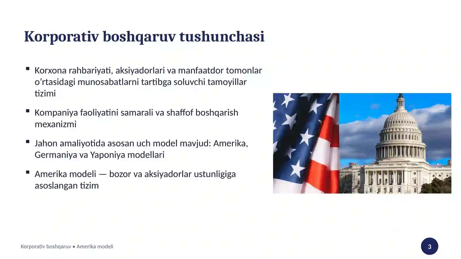 Amerika modeli 3