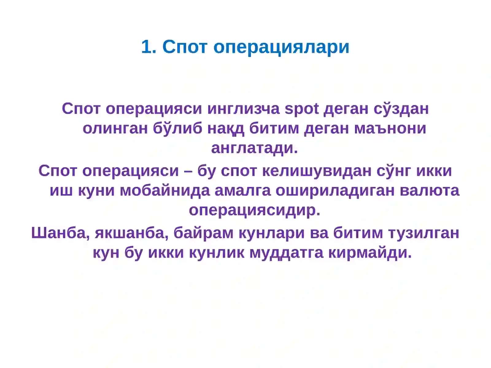 ТИЖОРАТБАНКЛАРИНИНГ ВАЛЮТАОПЕРАЦИЯЛАРИ 3