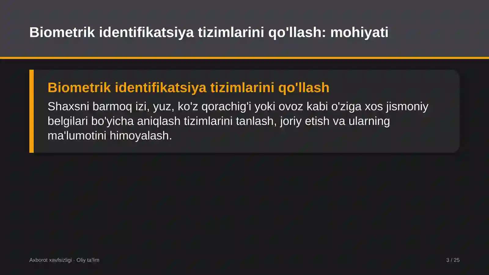 qo'riqlash xizmatlarida biometrik identifikatsiya tizimlarini qo'llash 5328 3