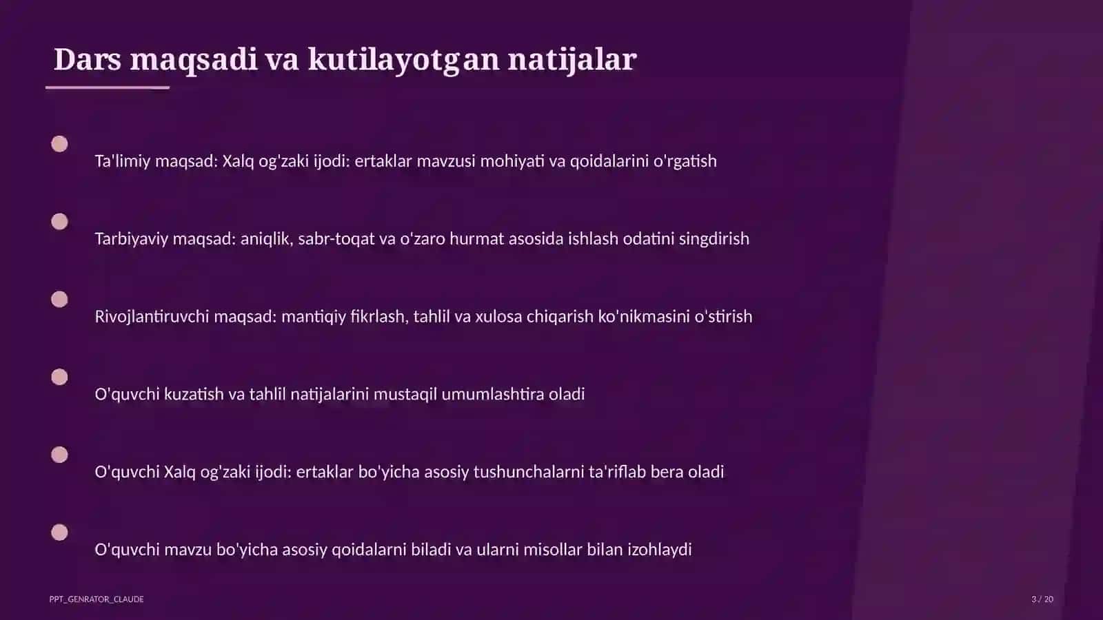 Xalq og'zaki ijodi: ertaklar (5-sinf) 3
