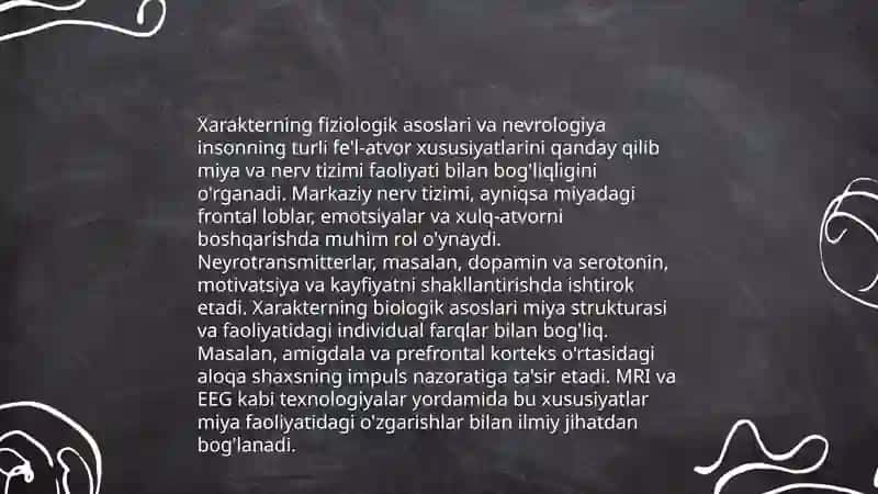 Xarakterning fizialogik asoslari 3
