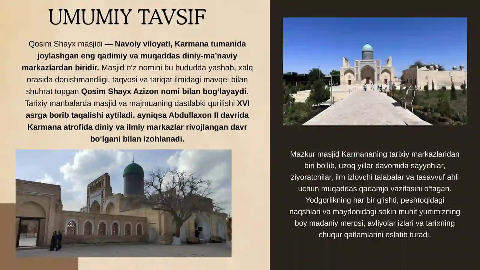 QOSIM SHAYX MASJIDI 3