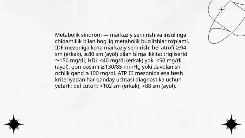Metabolik sindrom 3