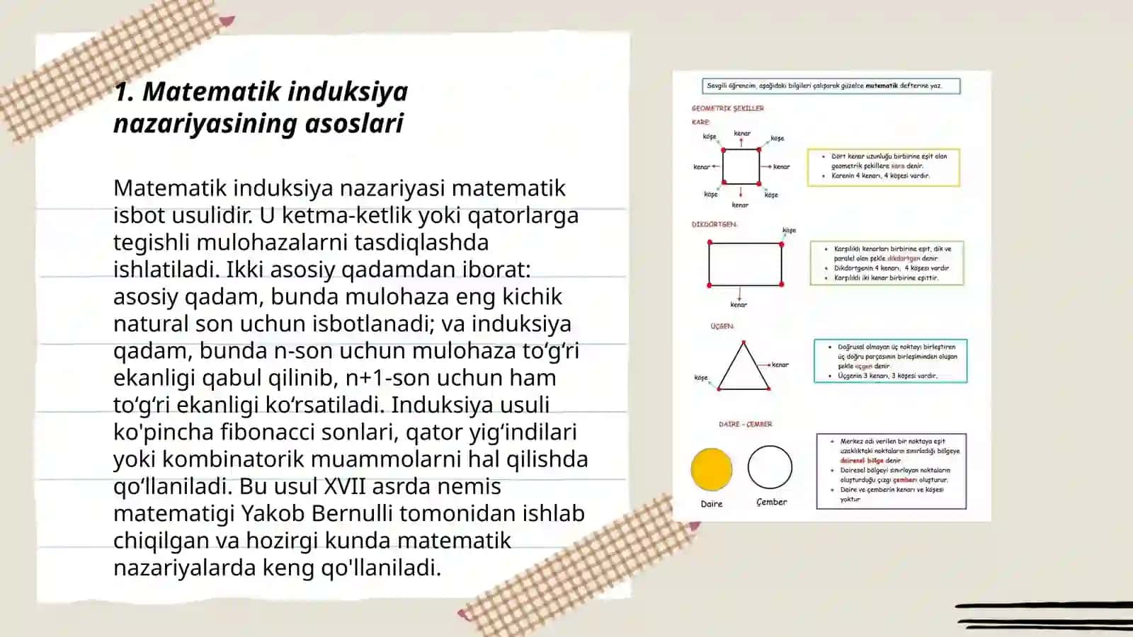 Matematik induksiya nazariyasi 3