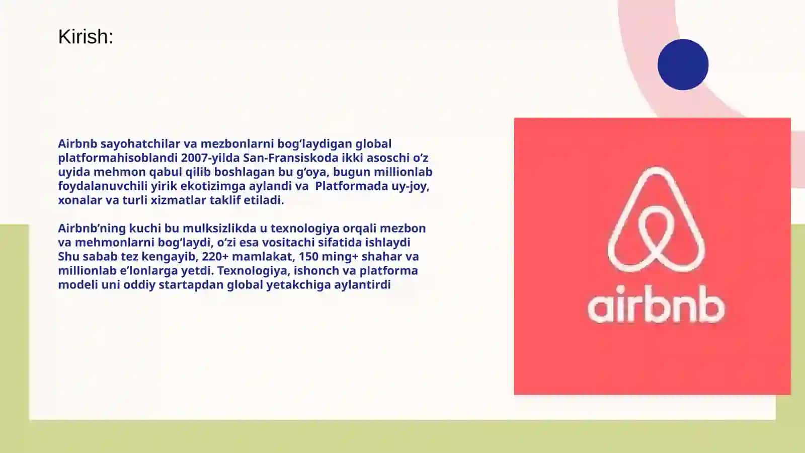 Airbnb strategiyasi: Qanday qilib dunyo miqyosida yetakchiga aylandi? 3