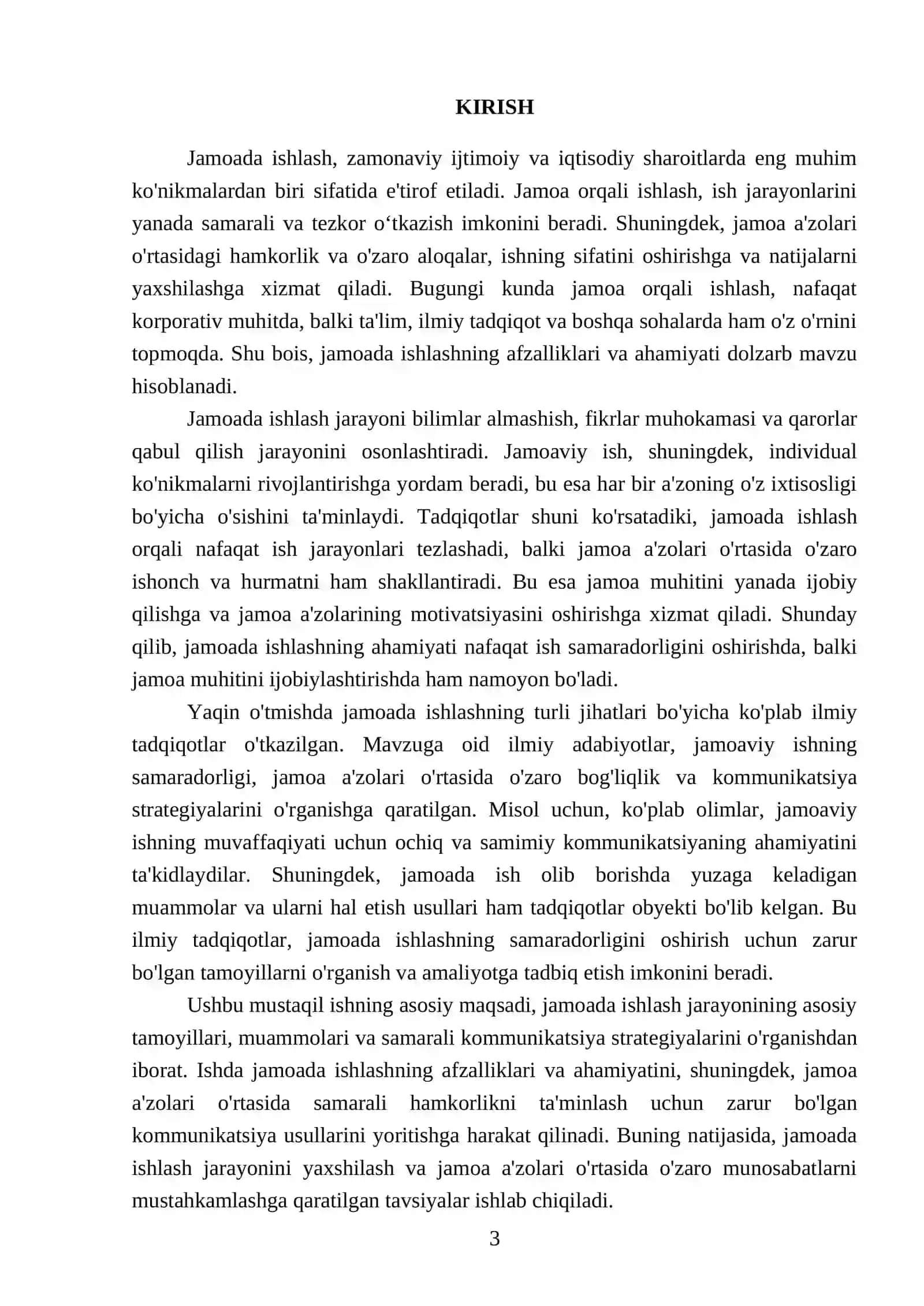 Jamoada ishlash va afzalliklari 3