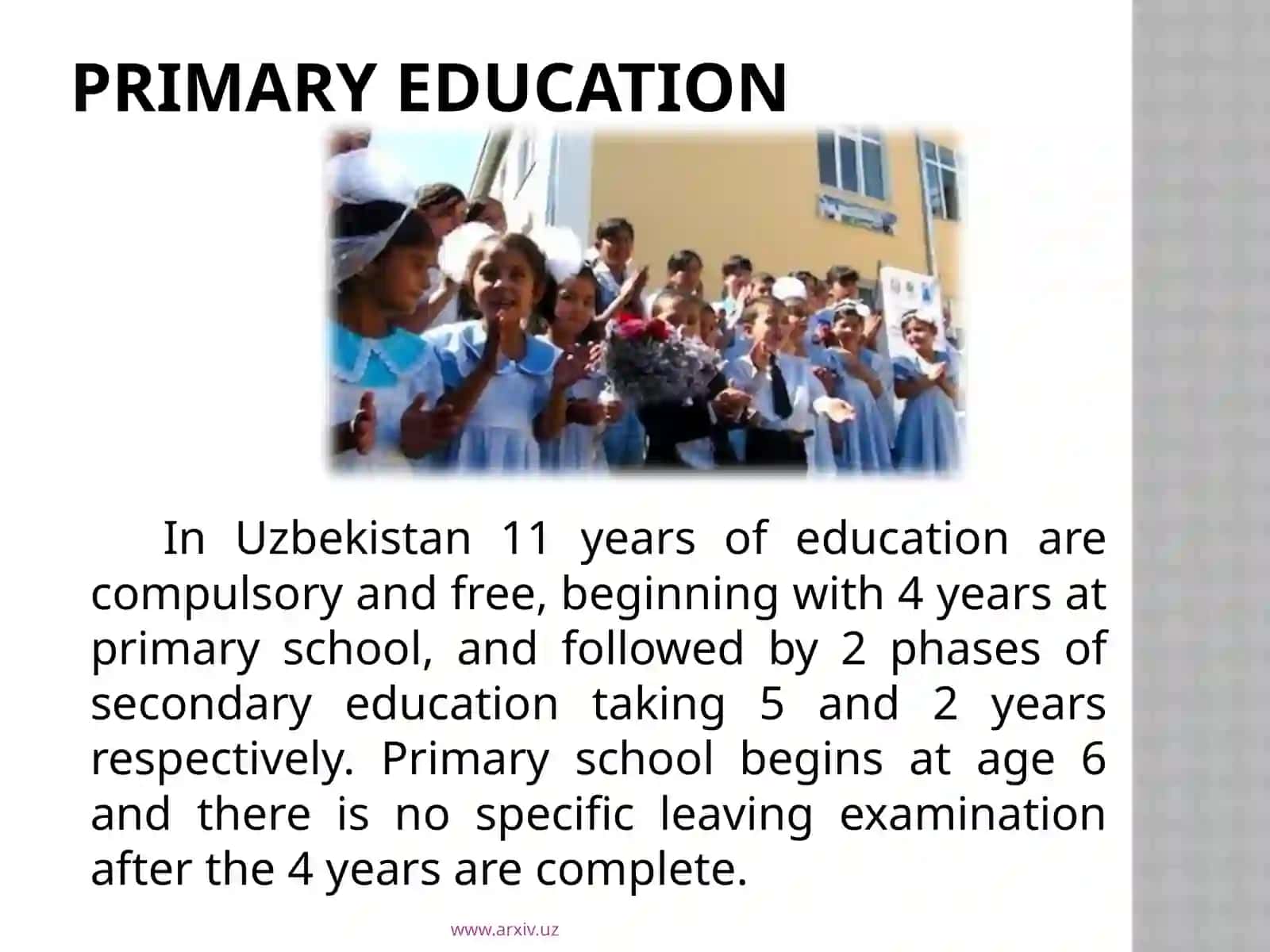 The educational system of Uzbekistan 3