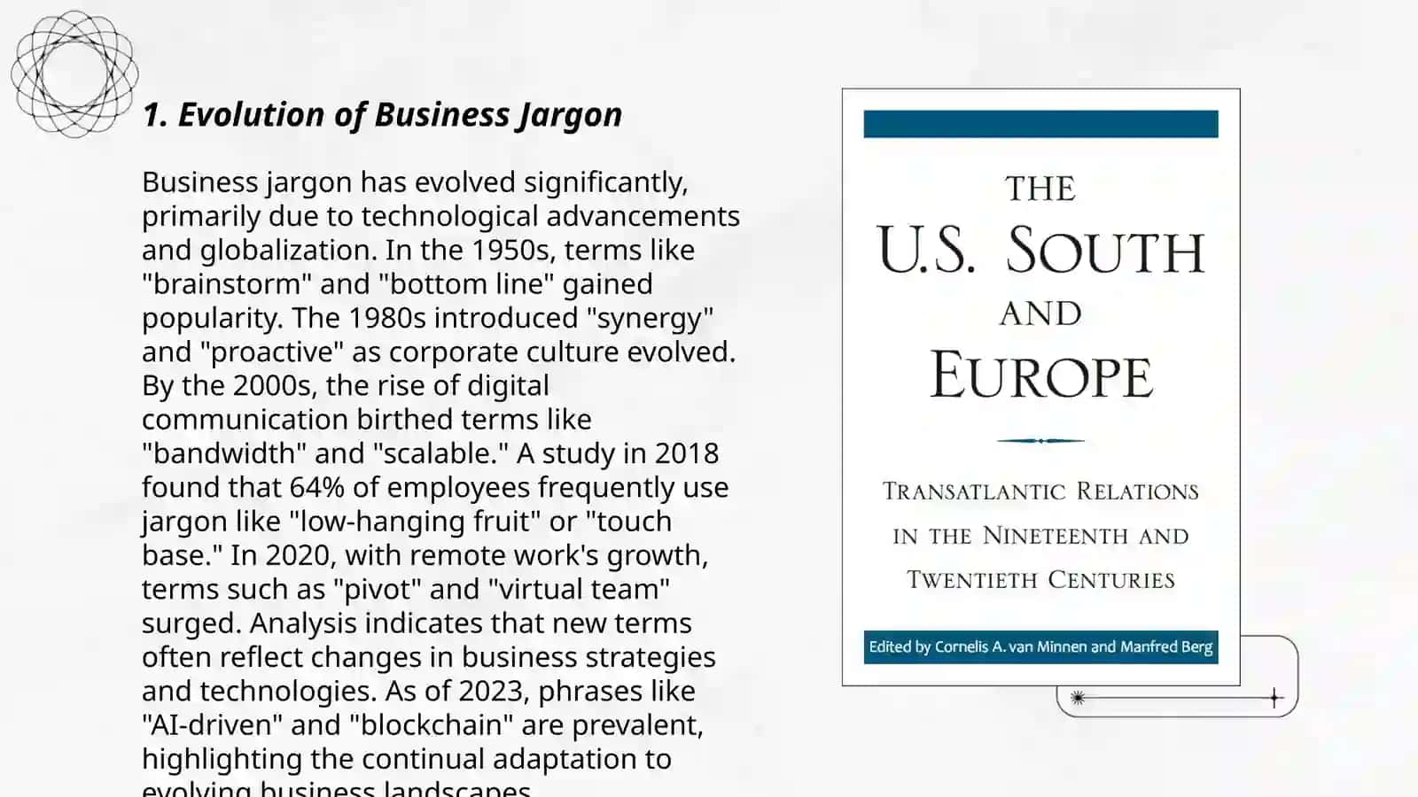 Evolution of Business Jargon 3