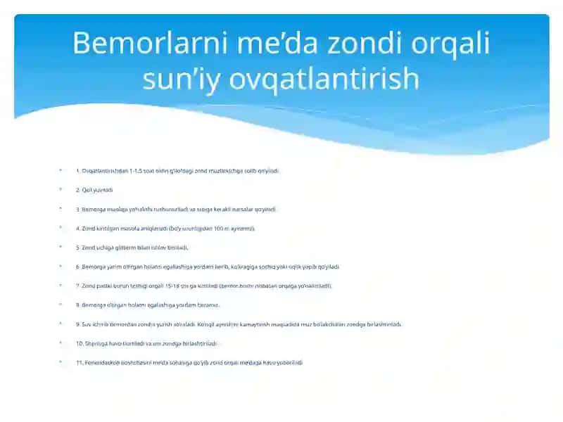 Hirurgik bemorlarni operatsiyadan keyin davrda parvarish qilish kerakli ashyolar 3