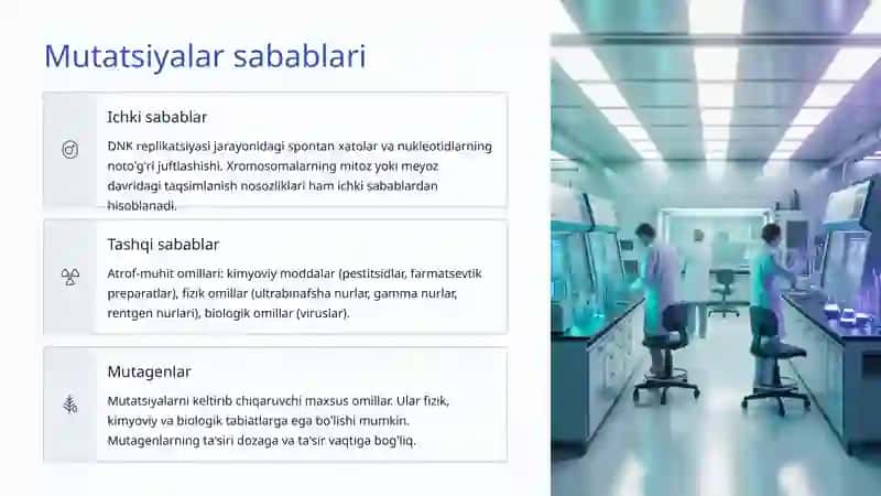Mutatsiyalar va ularning turlari 3