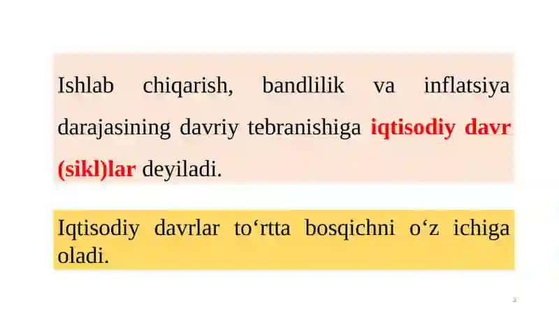 Iqtisodiyotning davri va vojlanishi 3