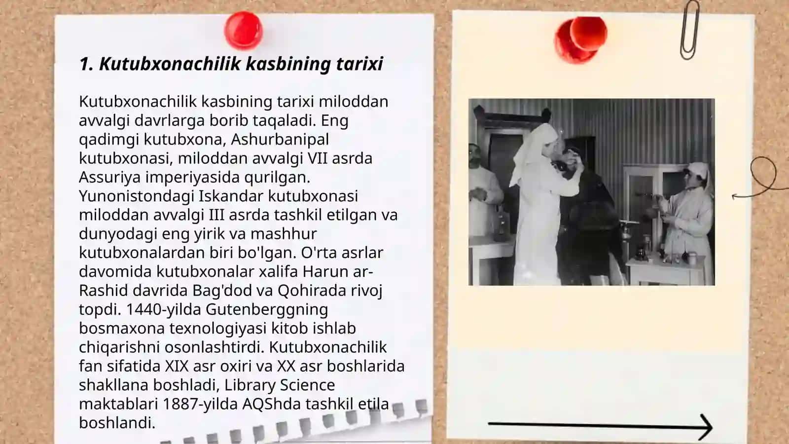 Kutubxonachilik kasbining umumiy va oʻziga xos tomonlari 3