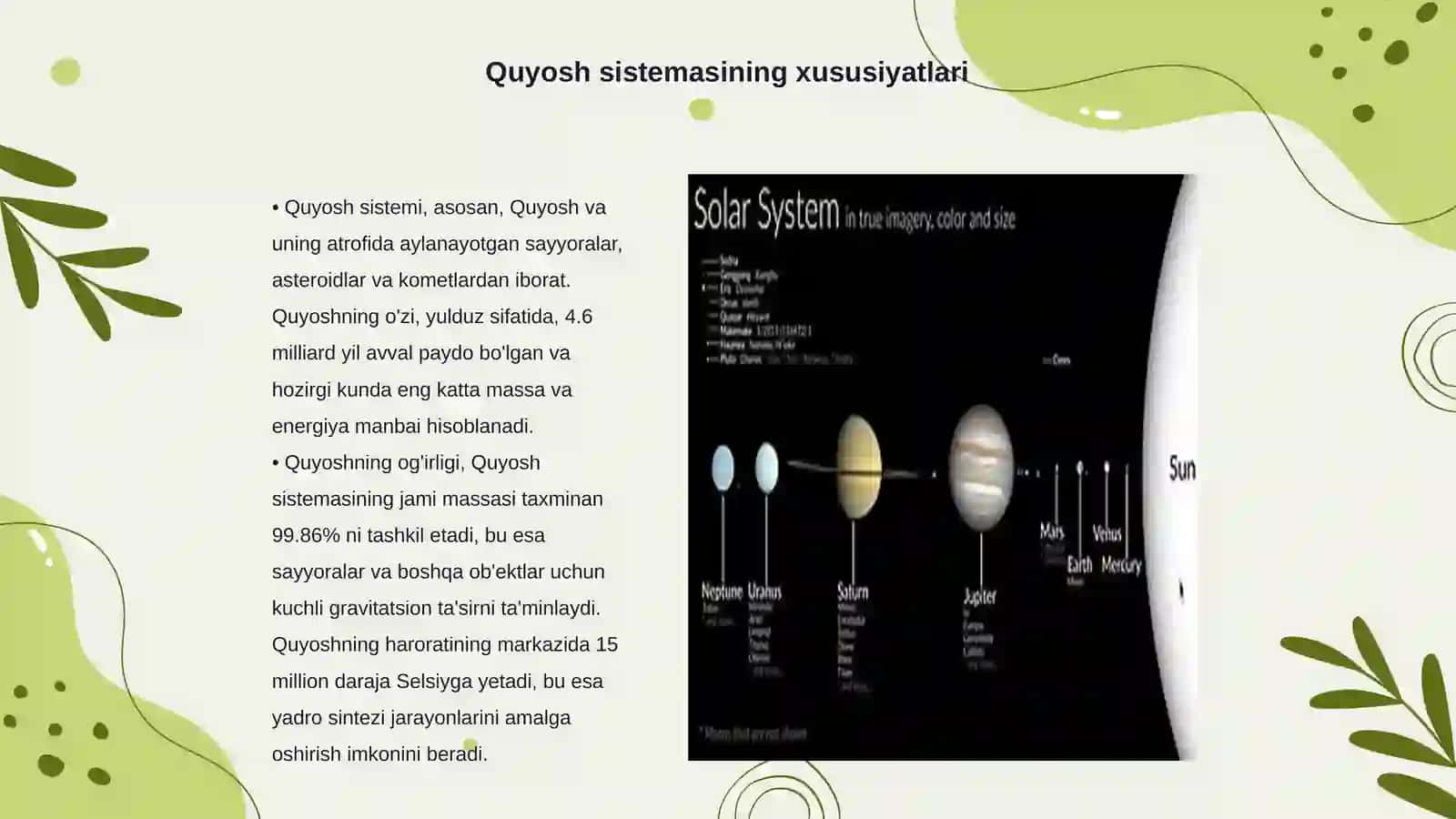 Quyosh sistemasining joylashuvi 3