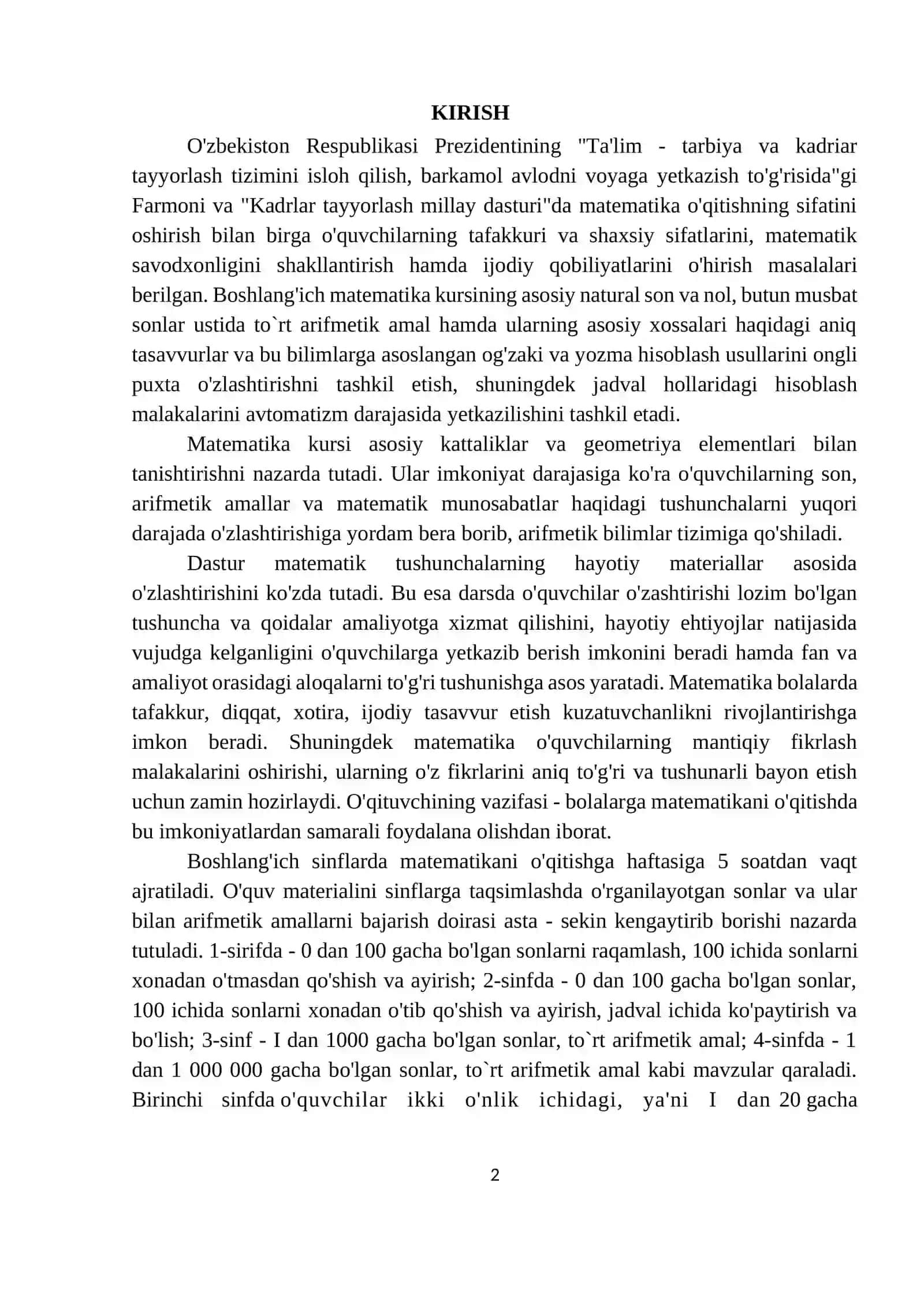 Matematikada o’qitish metodikasi 3