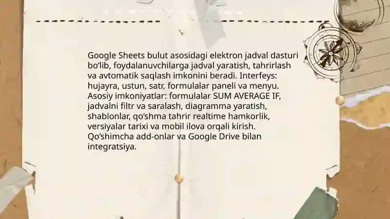 Google Sheets 3