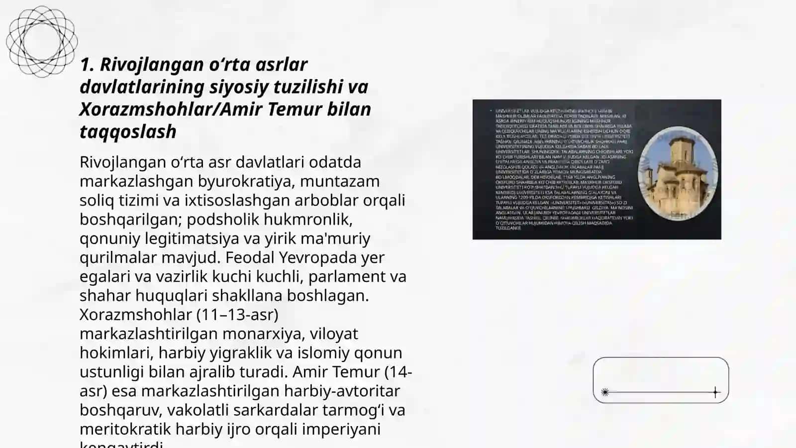 Rivojlangan oʻrta asrlar davlatlari taraqqiyoti va tanazzuli sabablari 3