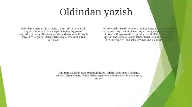 Esse Yozish 3
