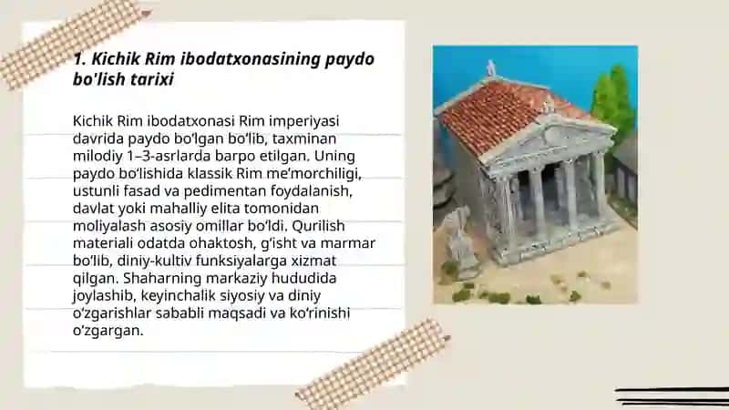 Kichik Rim ibodatxonasi 3