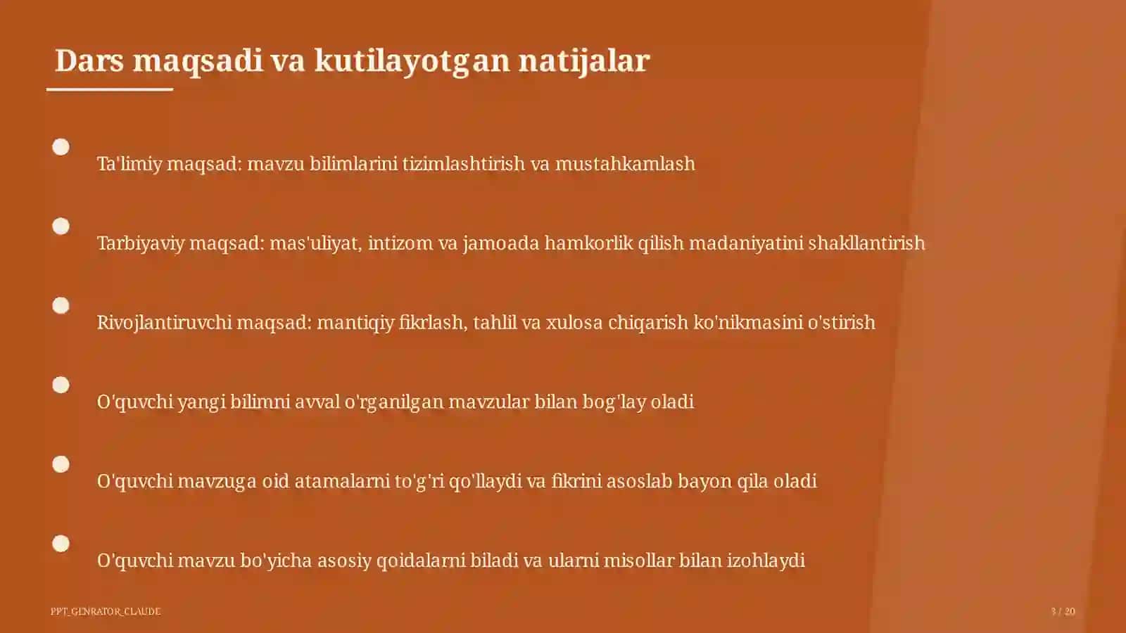 Insho yozish metodikasi: esse va maqola (11-sinf) 3