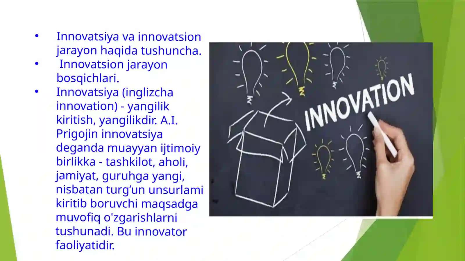 Muxlisaning Pedagogika fanidan Taʼlimda Innovatsion Metodlar 3