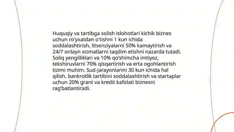 O‘ZBEKITONDA KICHIK BIZNES VA XUSUSIY TADBIRKORLIKNI RIVOJLANTIRISH ISTIQBOLLARI 3