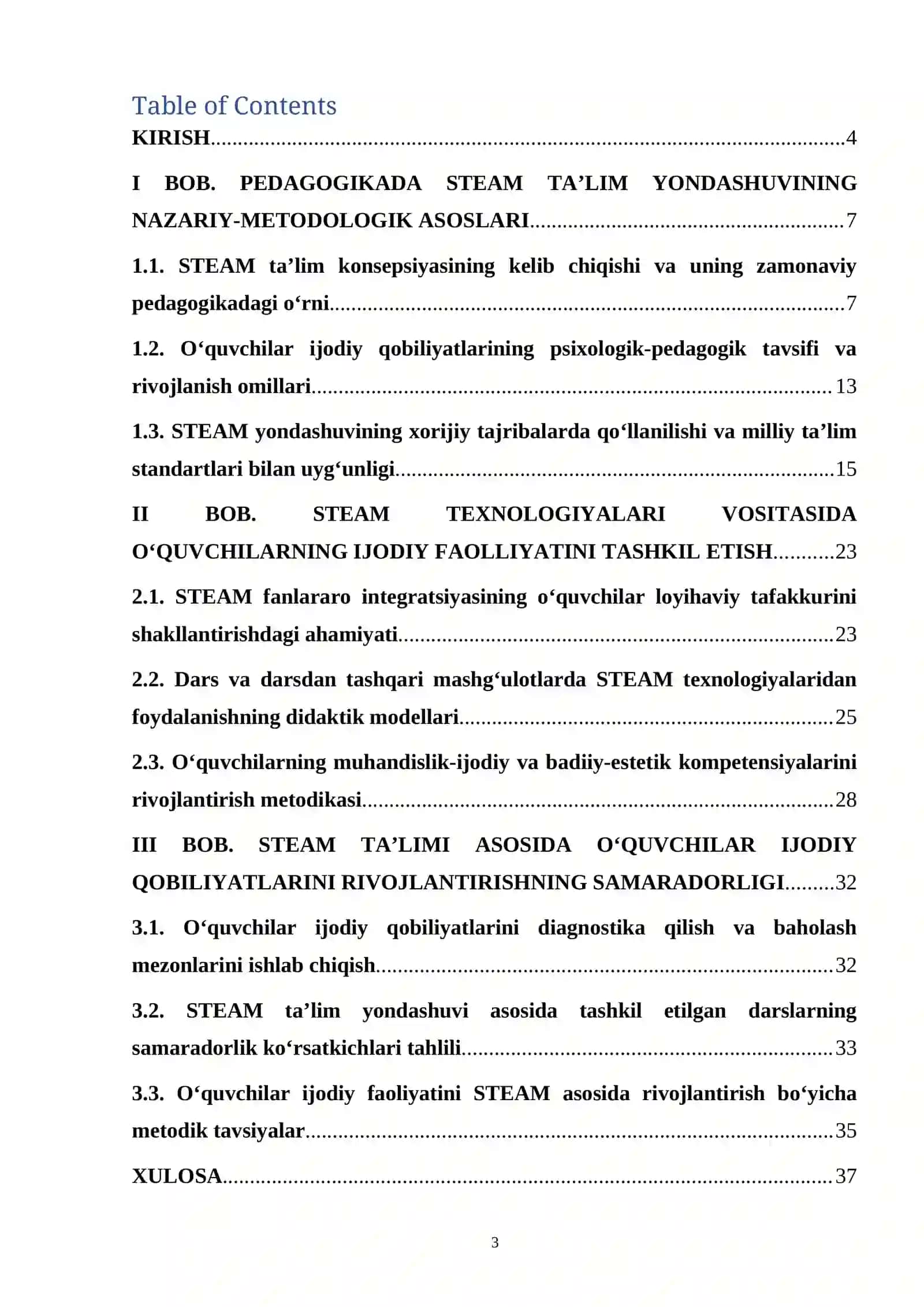 O‘quvchilar ijodiy qobiliyatlarini rivojlantirishda STEAM ta‘lim yondashuvi 3