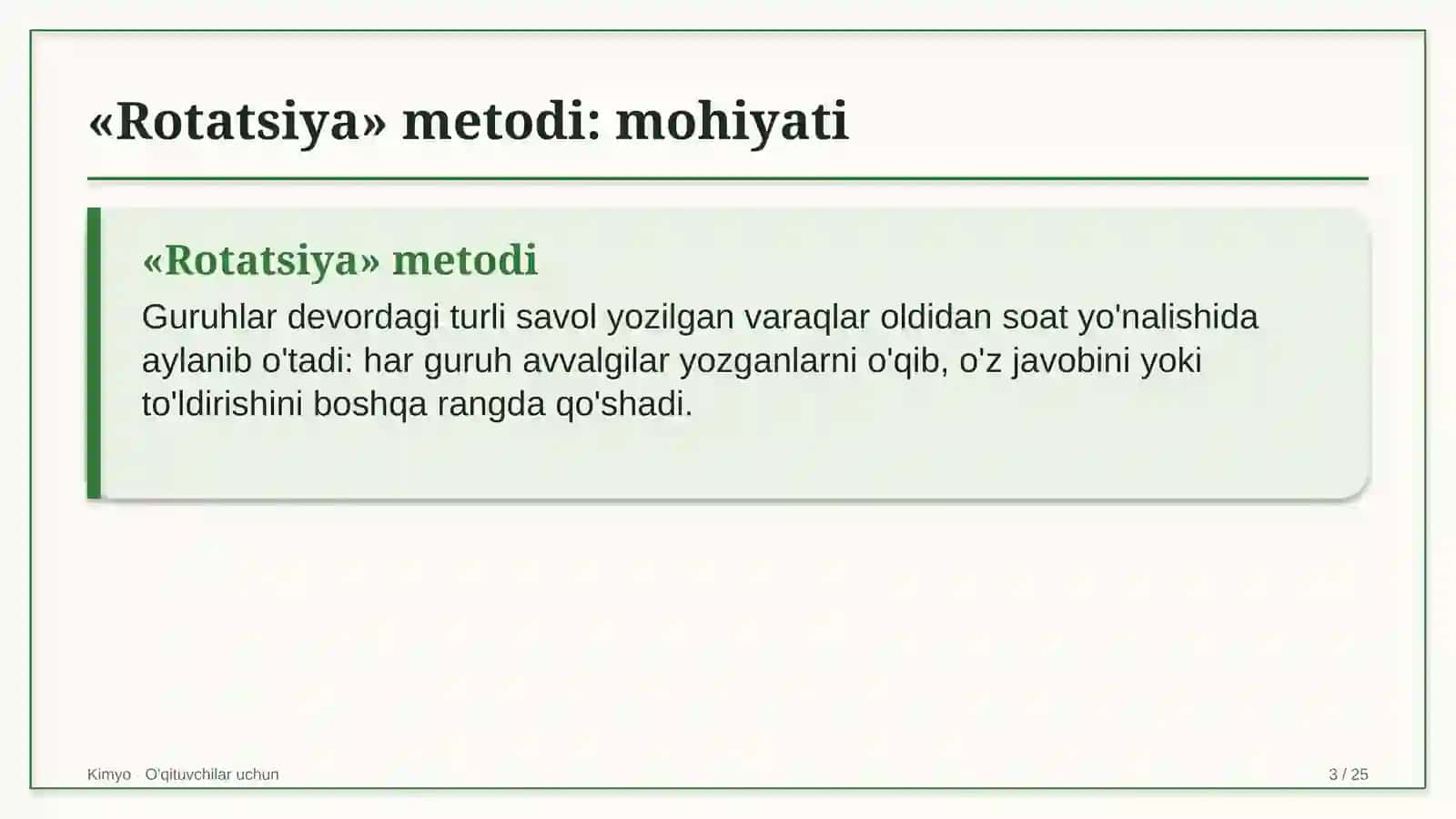 kimyo darslarida rotatsiya metodidan foydalanish 5669 3