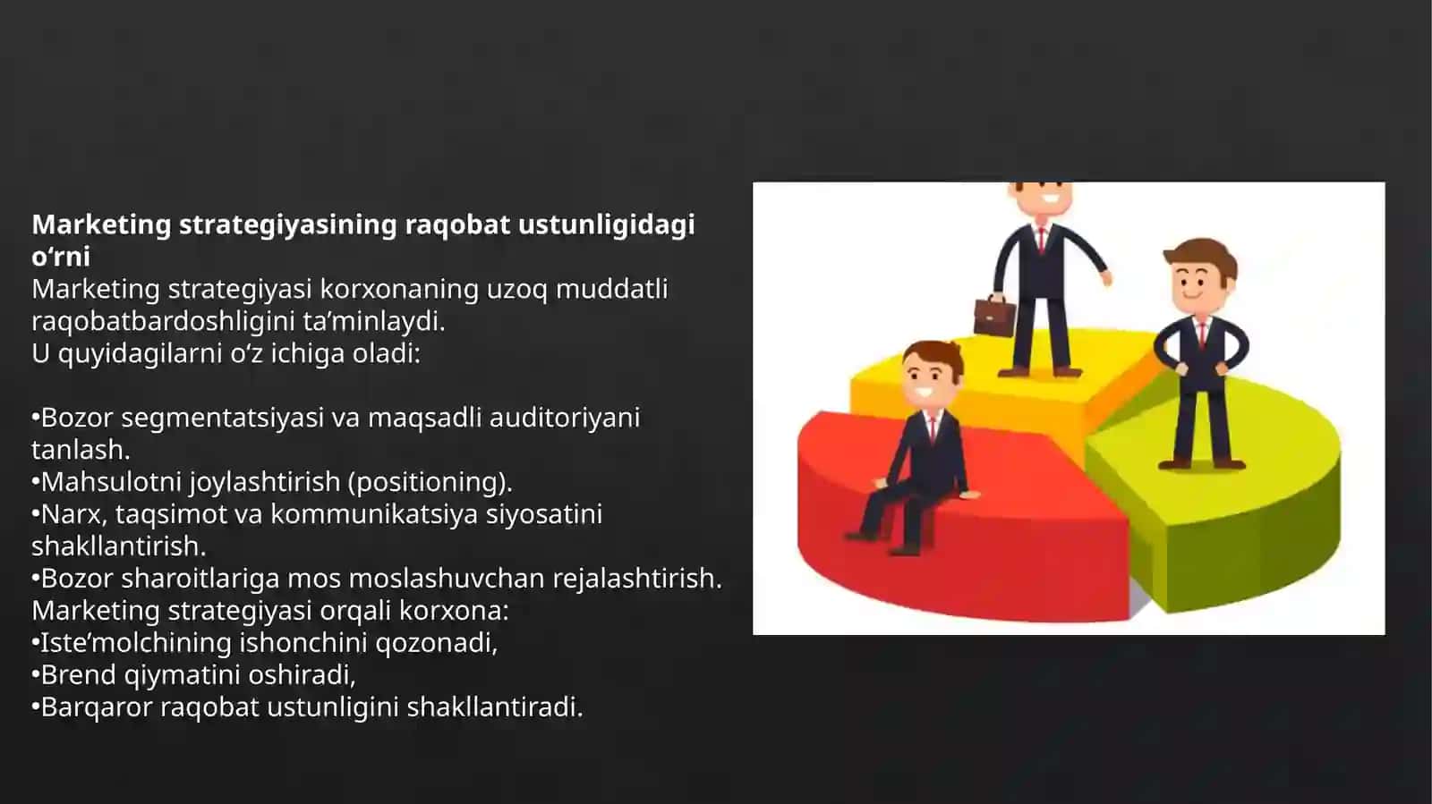 MARKETINGDA RAQOBAT USTUNLIGINI TA’MINLASH STRATEGIYASI 3