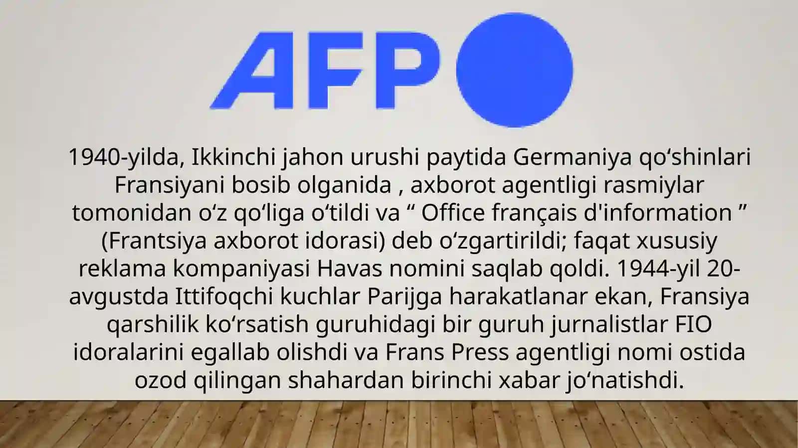 Agence France-Presse (AFP) 3