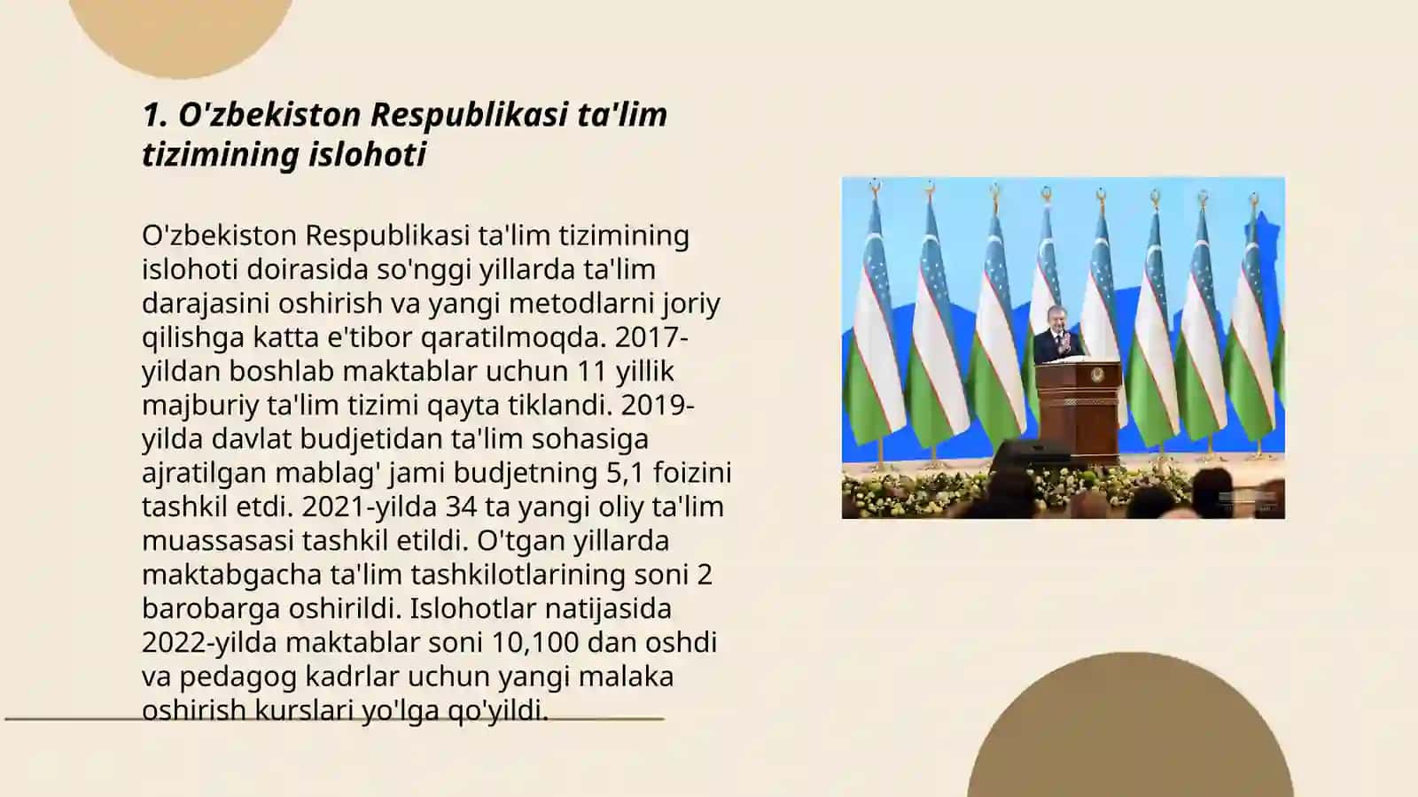O'zbekiston Respublikasi ta'lim tizimi 3