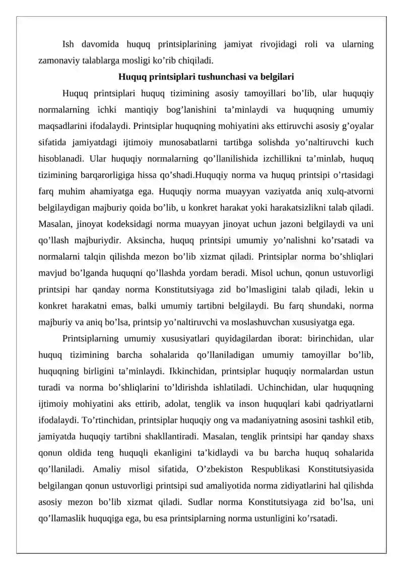 Huquq printsiplari tushunchasi va mohiyati 3
