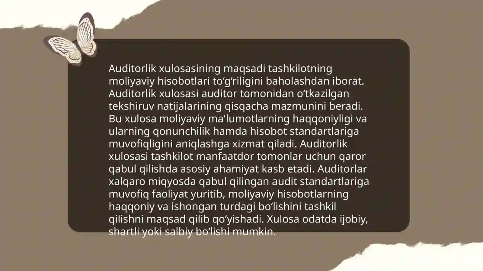 Auditorlik xulosasini taqdim etish 3