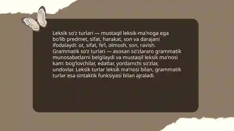 Oʻzbek tilida soʻzlarning shakl va maʼno munosabatiga koʻra turlari 3