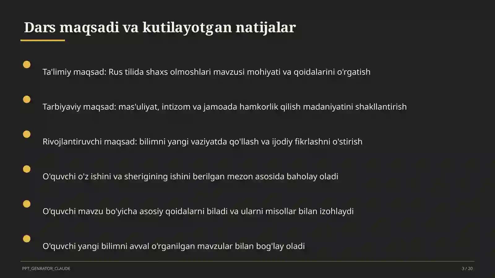 Rus tilida shaxs olmoshlari (5-sinf) 3