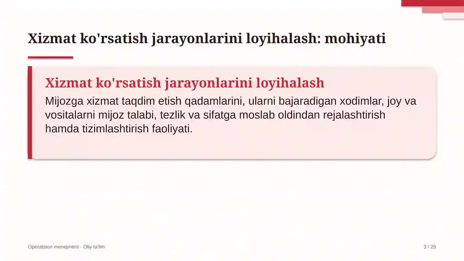 surishtiruv organlarida xizmat ko'rsatish jarayonlarini loyihalash 9852 3