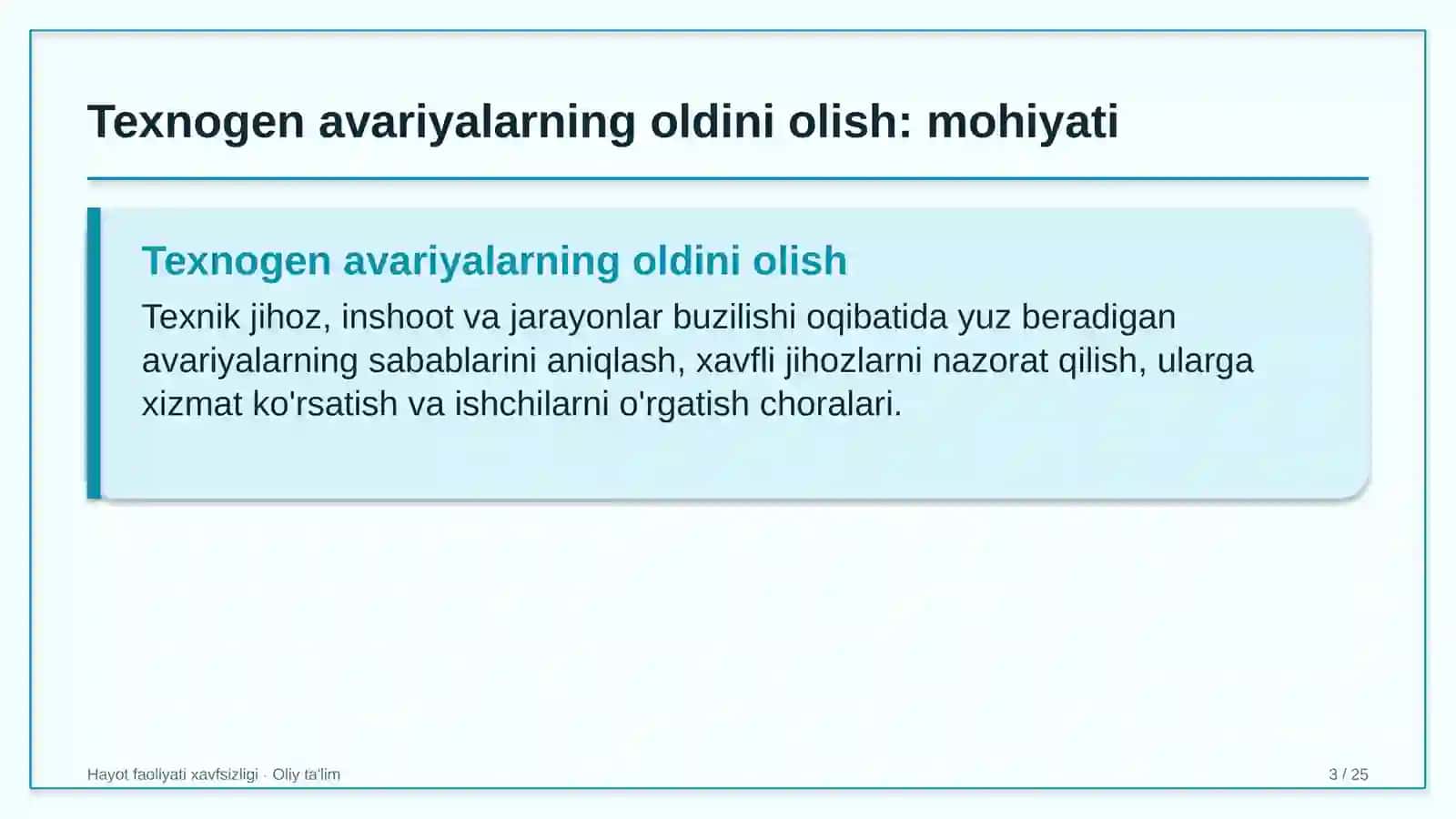 supermarketlar tarmog'ida texnogen avariyalarning oldini olish 8562 3