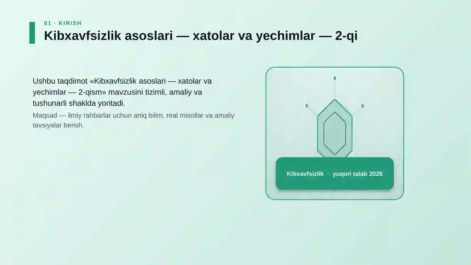 Kibxavfsizlik asoslari — xatolar va yechimlar — 2-qism 3