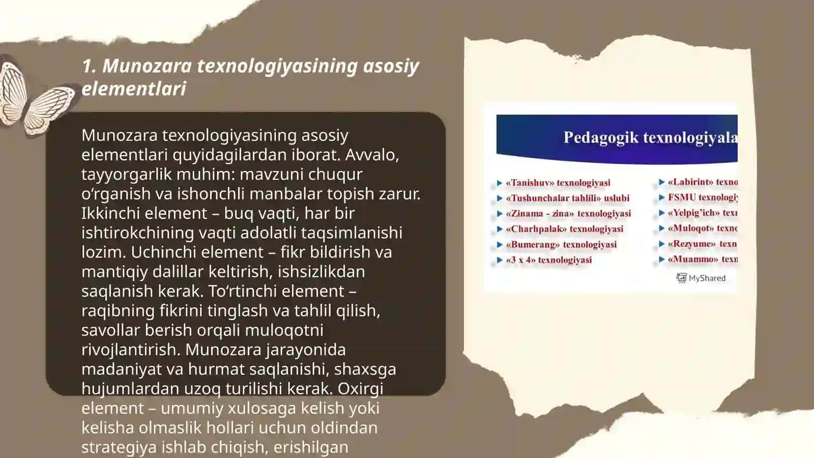 Munozara texnologiyasi 3